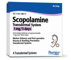 Scopolamine patch