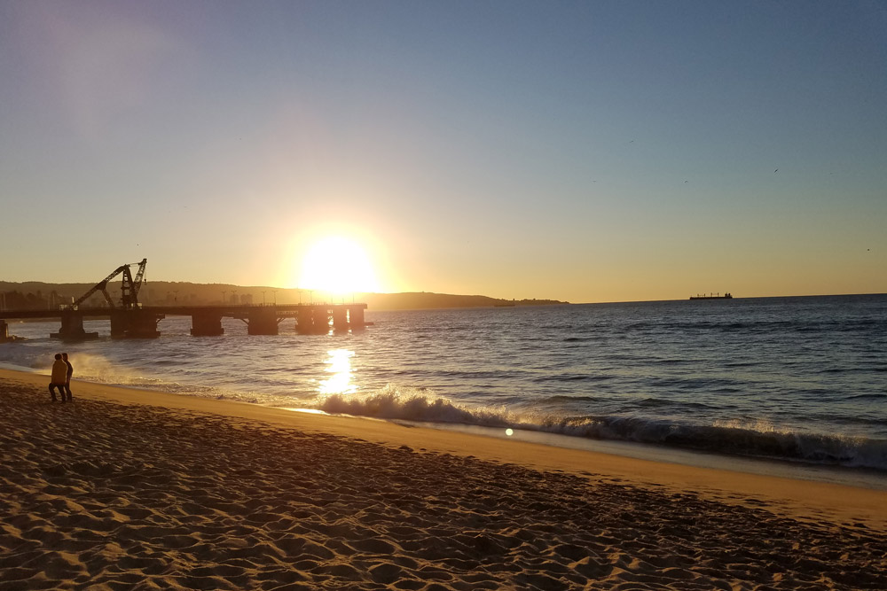 ビーチの夕陽