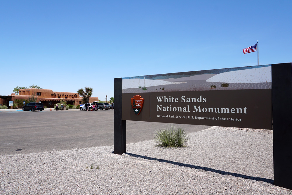 White Sands国立公園看板