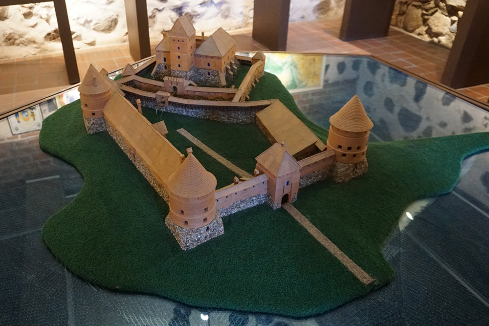 トラカイ城の模型