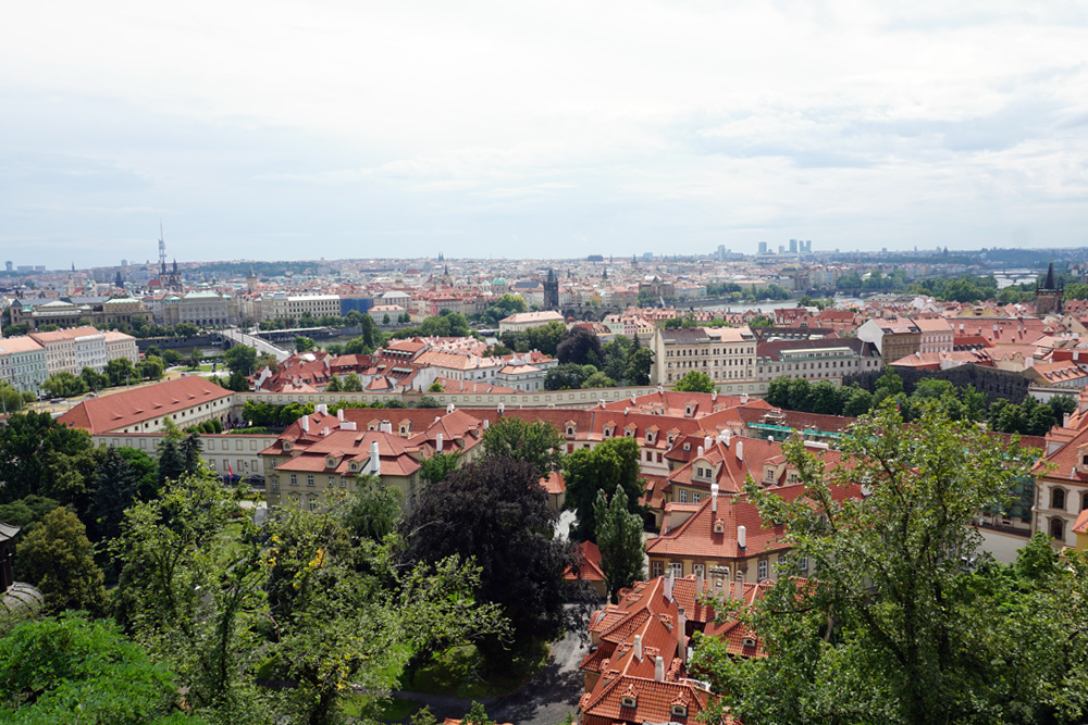 展望台からのプラハの街並み